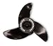 Watersnake 24-Volt 3-Bladed Propeller Kit (Black, 22-inch)