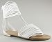 Strappy Braided Zipper Back Sandal