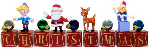 Rudolph the Red Nosed Reindeer Decor Blocks Set of 9 Christmas Decoration Toys Rudolph the Red Nosed Reindeer Decor Blocks Set of 9 Christmas Decoration Toys