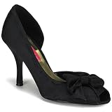 Bordello Women's VIOLETTE-08, 3 1/2" Peep Toe Pump W/Bow