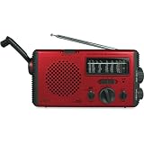 Et�n FR350 Water-resistant hand-cranked AM FM shortwave radio Red by Eton