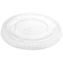 IFN Green 25-1178-N Green Ease PLA Flat Lid, 3.16" Diameter x 0.32" Height, For 3.5, 4.5, 7 and 10 oz Cups (Case of 1000)
