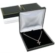 3 Black Leather Necklace Gift Boxes Jewelry Case Displays