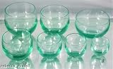 Vintage Moser Glass Barware 2.5 Inch Green Glass