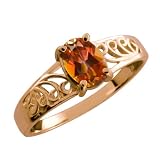 0.95 Ct Oval Ecstasy Mystic Topaz 14k Rose Gold Ring