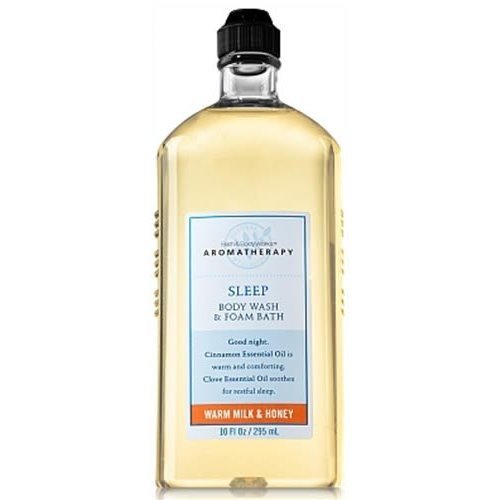Bath & Body Works Aromatherapy Sleep Warm Milk & Honey Body Wash and Foam Bath 10 fl oz (295 ml)