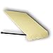 Awntech 10-Feet Santa Fe Twisted Rope Arm Window/Entry Awning, 44-Inch Height by 24-Inch Diameter, Light Yellow