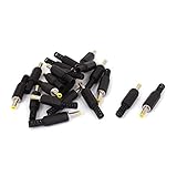 uxcell 　DC電源プラグ　ジャックコネクタアダプタ　はんだ男性バレルヒント　4.0 x 1.7mm　20個入り