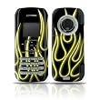 Yellow Neon Flames Design Protective Skin Decal Sticker for LG enV VX9900 Cell Phone