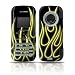 Yellow Neon Flames Design Protective Skin Decal Sticker for LG enV VX9900 Cell Phone