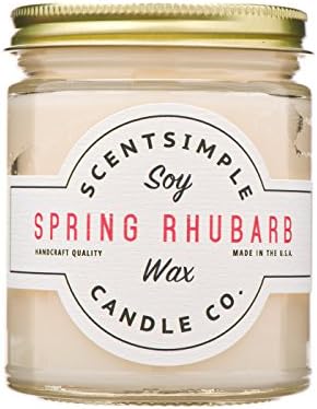 ScentSimple Scented Soy Candles - Spring Rhubarb
