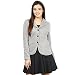 Knit Jacket In Off White Color With Lapel Collar RS.1499.00