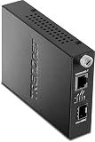 TRENDnet Intelligent 1000Base-T to SFP Media Converter TFC-1000MGB (Black)