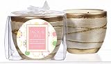 41jujggH74L. SL160  Pink Spring Theme Personalized Elegant Scented Pottery Votive   Unassembled