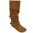 Women's Bamboo by Journee Zen Faux-Suede Boots - Chestnut
