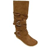 Women's Bamboo by Journee Zen Faux-Suede Boots - Chestnut