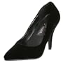 Pleaser Women's Vanity Pump,Black Velvet,14 M