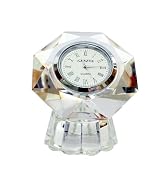 Octagon Shaped Glass Clock -Decorative Clock With Flashing Lights