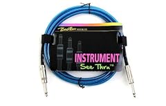 Boston Translucent Red Guitar Lead: 10ft/3m (Straight Jack to Jack) Professional Lead/Cable