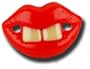 Two Front Teeth (Red Lips) Baby Pacifier