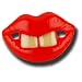 Two Front Teeth (Red Lips) Baby Pacifier
