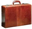 Mancini Italian Top Grain Leather Attache Case