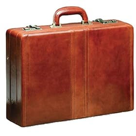 Mancini Italian Top Grain Leather Attache Case