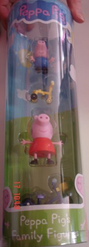 Childrens Toyshop  Toys : Peppa Pig Tube. Includes Peppa, George & 2 Bikes