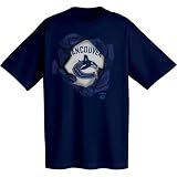 Majestic NHL Club Collection Vancouver Canucks Ripped T-shirt