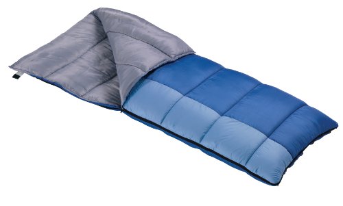 Wenzel Lakeside 40-Degree Sleeping Bag, Blue, 33 x 75-Inch