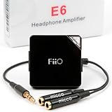 FiiO E6 Headphone Amplifier with Micca Y Cable