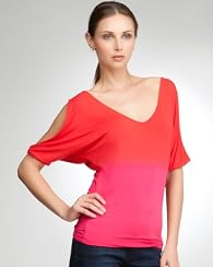 Ombre Cold Shoulder Top