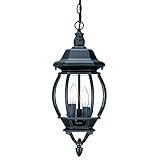 Acclaim 5160BK Chateau Collection 3-Light Outdoor Light Fixture Hanging Lantern, Matte Black [並行輸入品]
