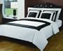 10-PC Black & White California King size Down Alternative Bed in a bag Comforter set including a Duvet set+ sheet set+ down alternative comforter By sheetsnthings