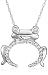 14k White Gold "Jewels of Nature" Diamond Frog Pendant (1/10 cttw, G-H Color, I1 Clarity)