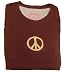 Life is good Women Peace Sign Creamy Style T-Shirt