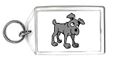 Keychain with animal, dog, canine