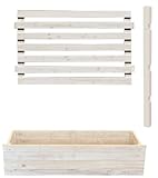 ボーダーフェンス付プランターボックス アウトルック・ミドルタイプ 延長用セット ウォッシュホワイト