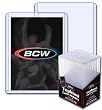 BCW 3 X 4 X 5 mm - Thick Card Topload Holder 190 Pt. - (Case of 50 Packs) Baseball, Football, Basketball, Hockey, Golf, Single Sports Cards Top Load - Sportcards Card Collecting Supplies