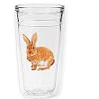 Rabbit (Amber) 12 oz Slimline Insulated Beverage Tumbler, Clear