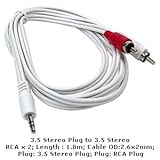 High Quality New 3.5Mm Male Rca Audio Video Cable For Ipod 3Rd Gen Ipod Tou ....