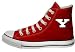 Converse Chuck Taylor All Star Hi Top Red Youngstown State University Logo White Canvas