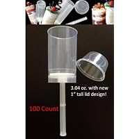Push Pop Containers with Lids 100 Count