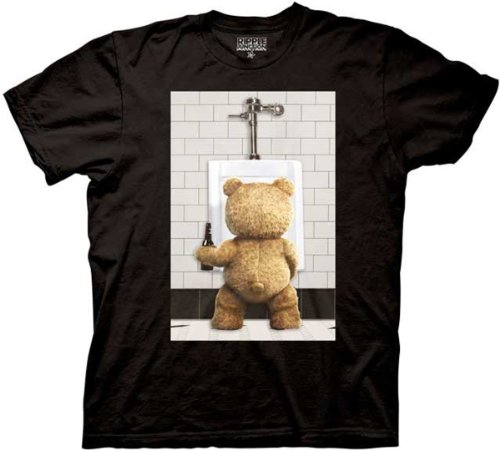 Ted Urinal Photo Men's Black T-shirt