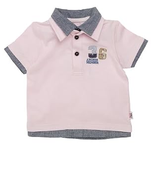 Pink Mock Shirt Polo Top