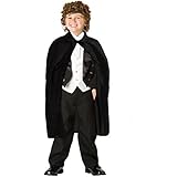 Dazzling Toys Children's Black Magician Cape (D290)
