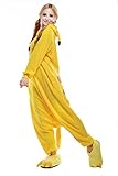 NEWCOAPLAY Unisex Onesies Pajamas Kigurumi Cosplay Sleepsuit Costume (XL, Pikachu)