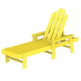 Poly-Wood Long Island Chaise Lounge - Lemon by Poly-Wood