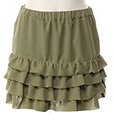 ＊新着＊Janismarket シフォン裾ティアードミニスカート : ミニスカート