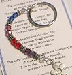 Message of Love Jewelry Friendship Keychain with Heart Charm